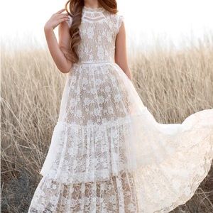 EMMA MAXI DRESS IN GARDENIA